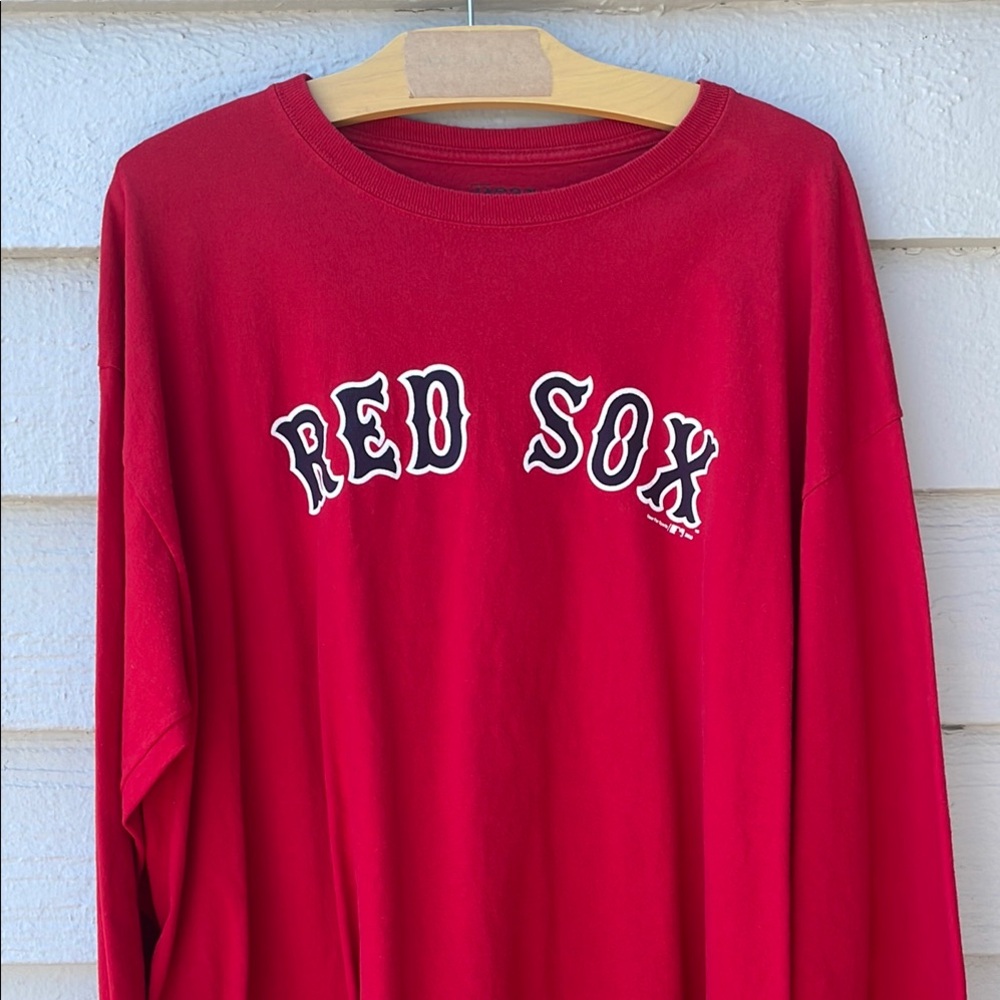 BOSTON RED SOX Long Sleeve T-Shirt EUC Size 2XL